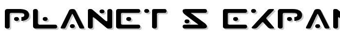 Planet S Expanded font